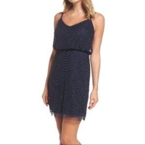 🆕🆕 Adrianna Papell black beaded blouson dress