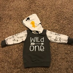 Wild thing "wild one" hoodie