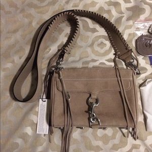 NWT Rebecca Minkoff Suede Mini Mac handbag