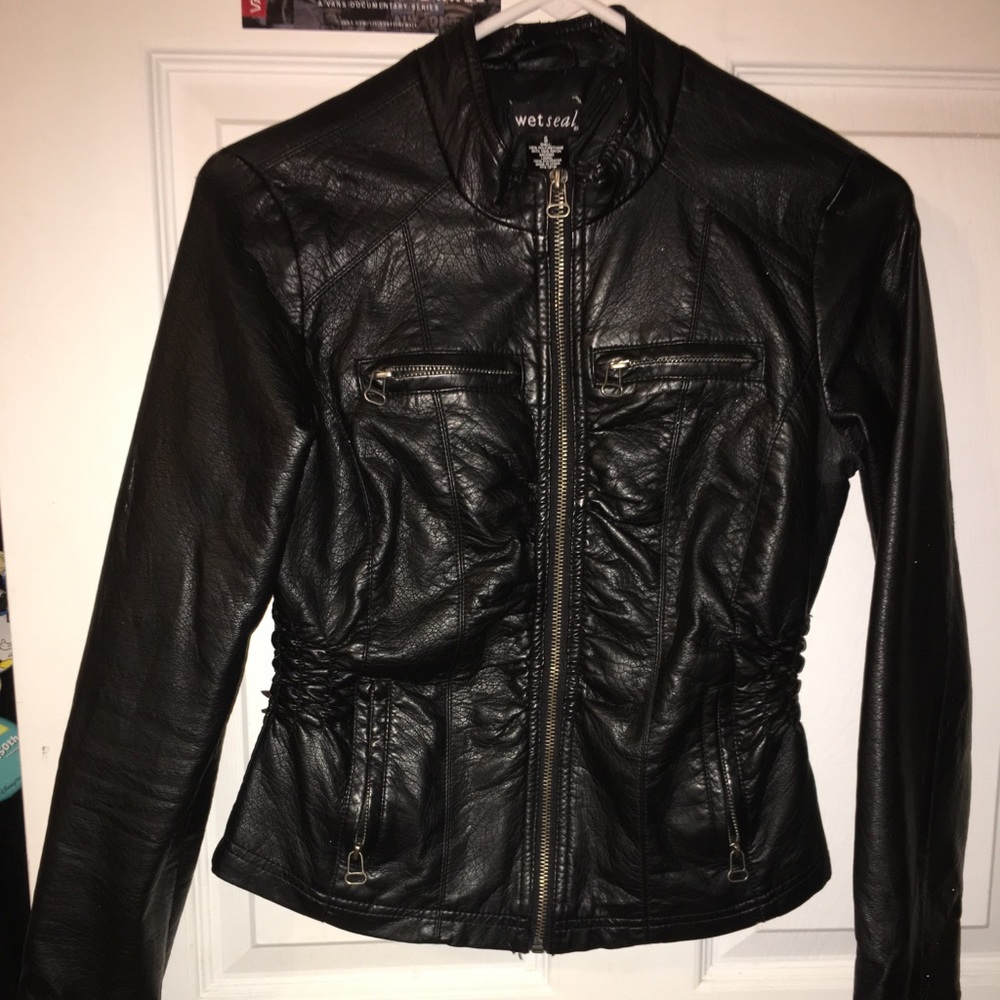 Lightweight pleather jacket
