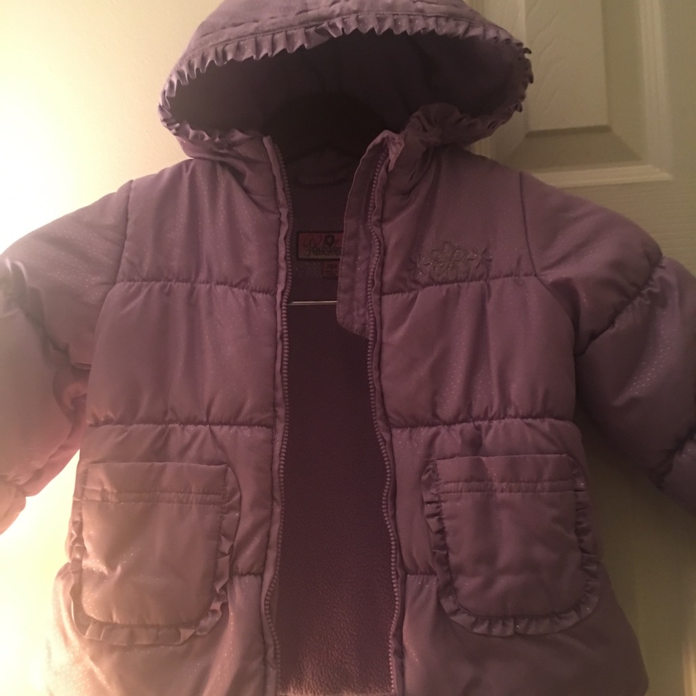 Cute lavender little girl coat