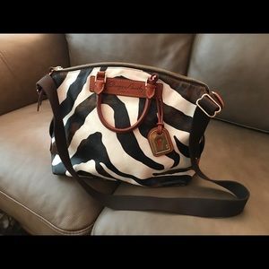 Dooney & Bourke Juliette Zebra Satchel Handbag