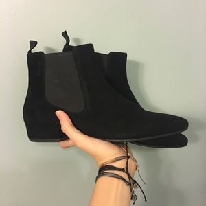 Suede booties