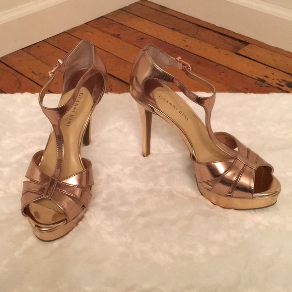 gianni bini rose gold heels