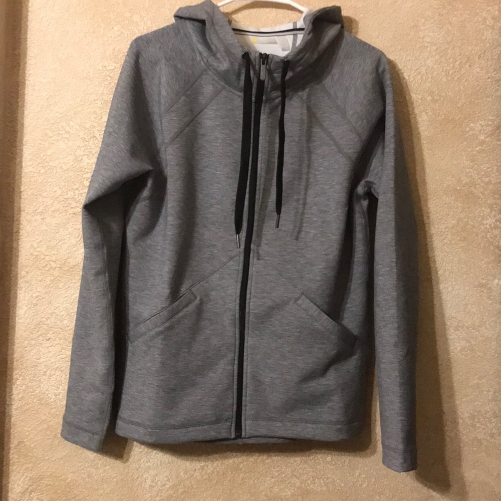 Zella gray thermal like zip up hoodie