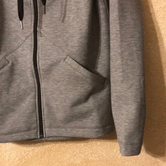 Zella gray thermal like zip up hoodie - Picture 2 of 6