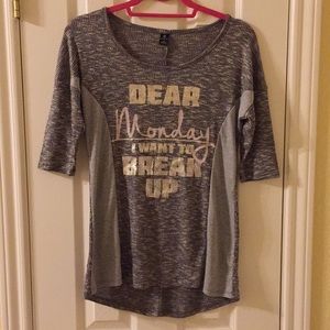‘Dear Monday, I Want to Break Up’ Tunic - Fallwear