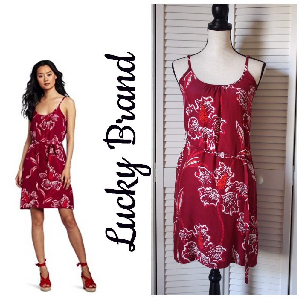 Lucky Brand Silk Slip Dress