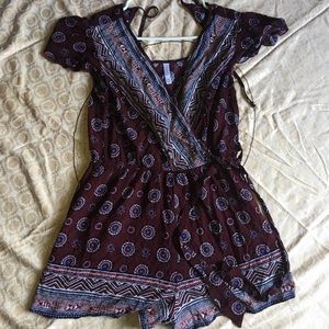 Printed Romper