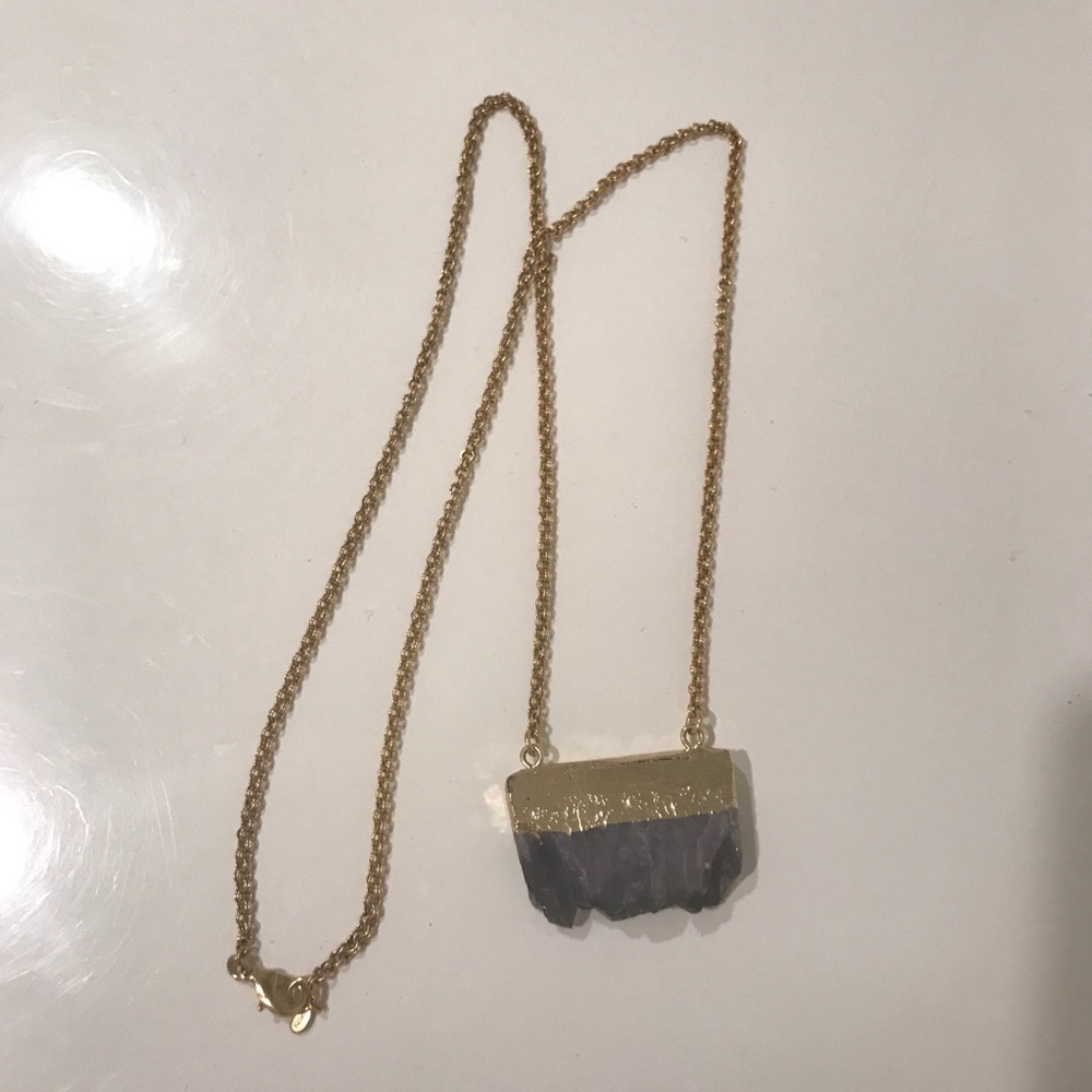 Purple Geode necklace