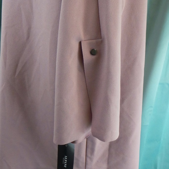 Pink Asymmetrical Elbow Sleeves Casual Top Shirt - Picture 5 of 7