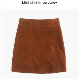 J. Crew Factory Corduroy Mini Skirt - New w/Tags