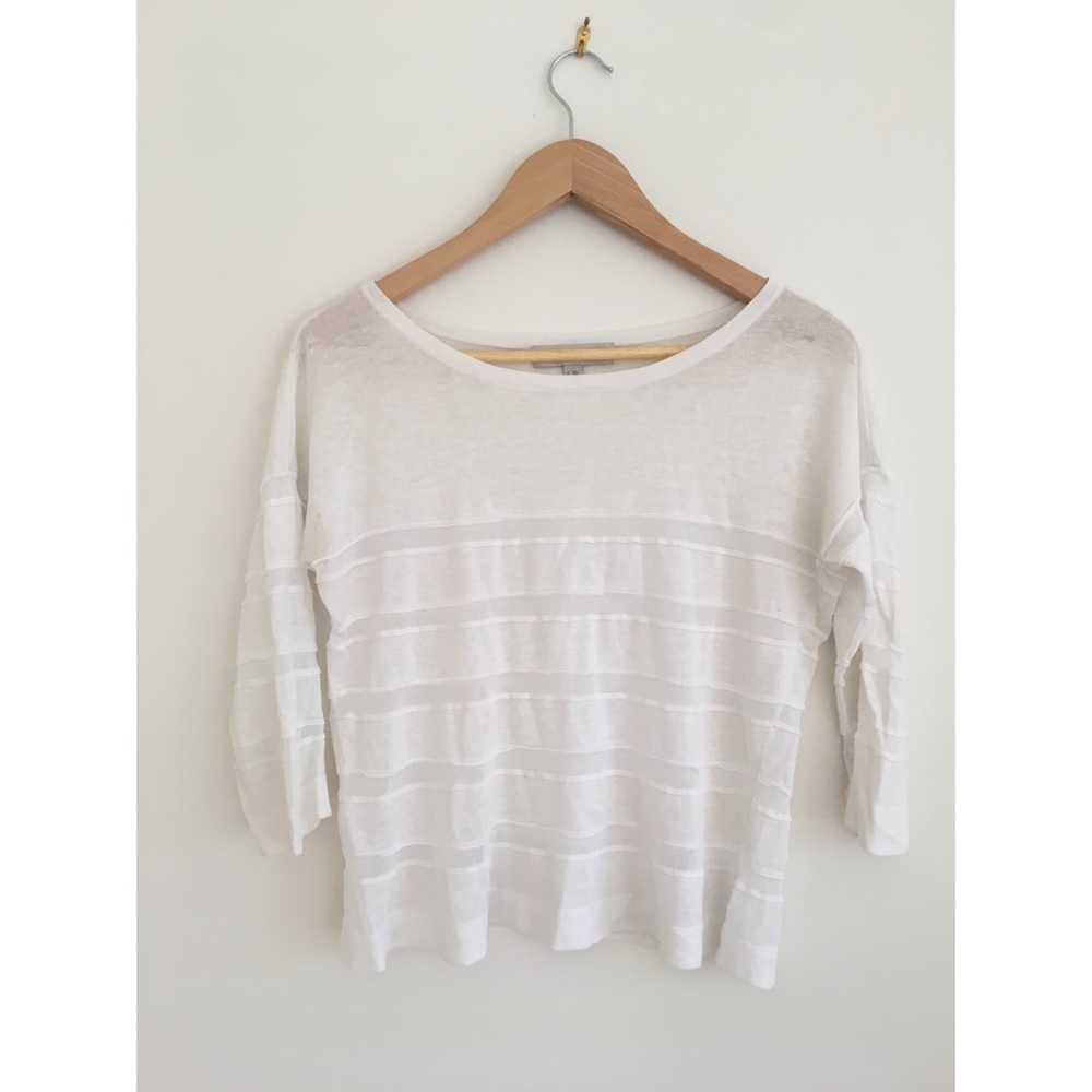 LOFT Striped Texture Sweater