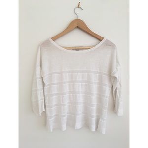 LOFT Striped Texture Sweater