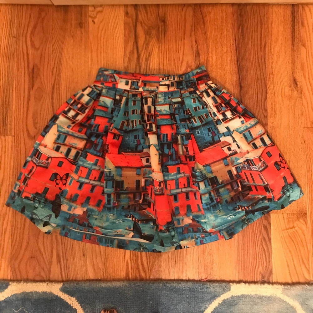 Alice and Olivia Venetian Print Skirt