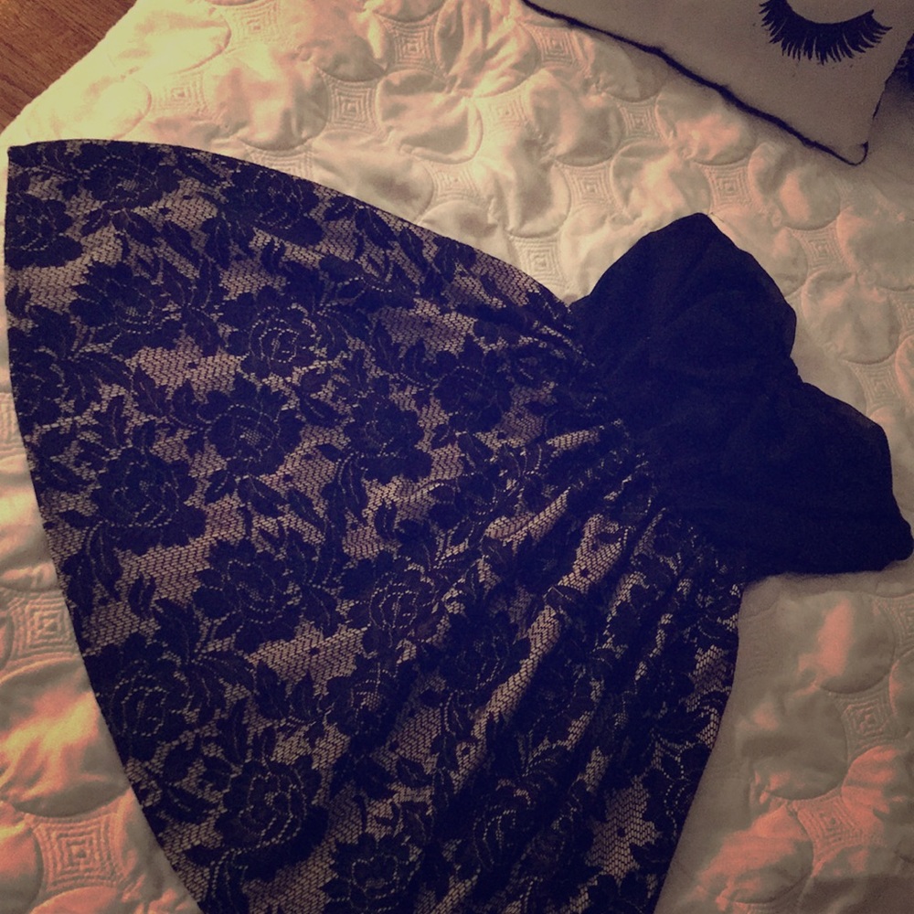 A strapless mini dress! Super fun and cute!