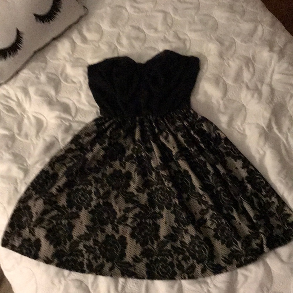 A strapless mini dress! Super fun and cute! - Picture 2 of 3
