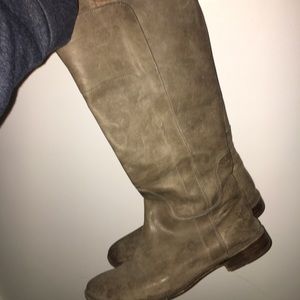 Frye tall gray boots