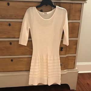 B.B. Dakota Ivory drop waist sweater dress