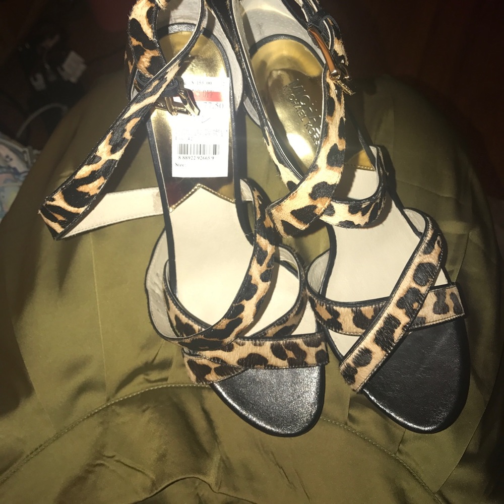 New Michael Kors real Leopard heels