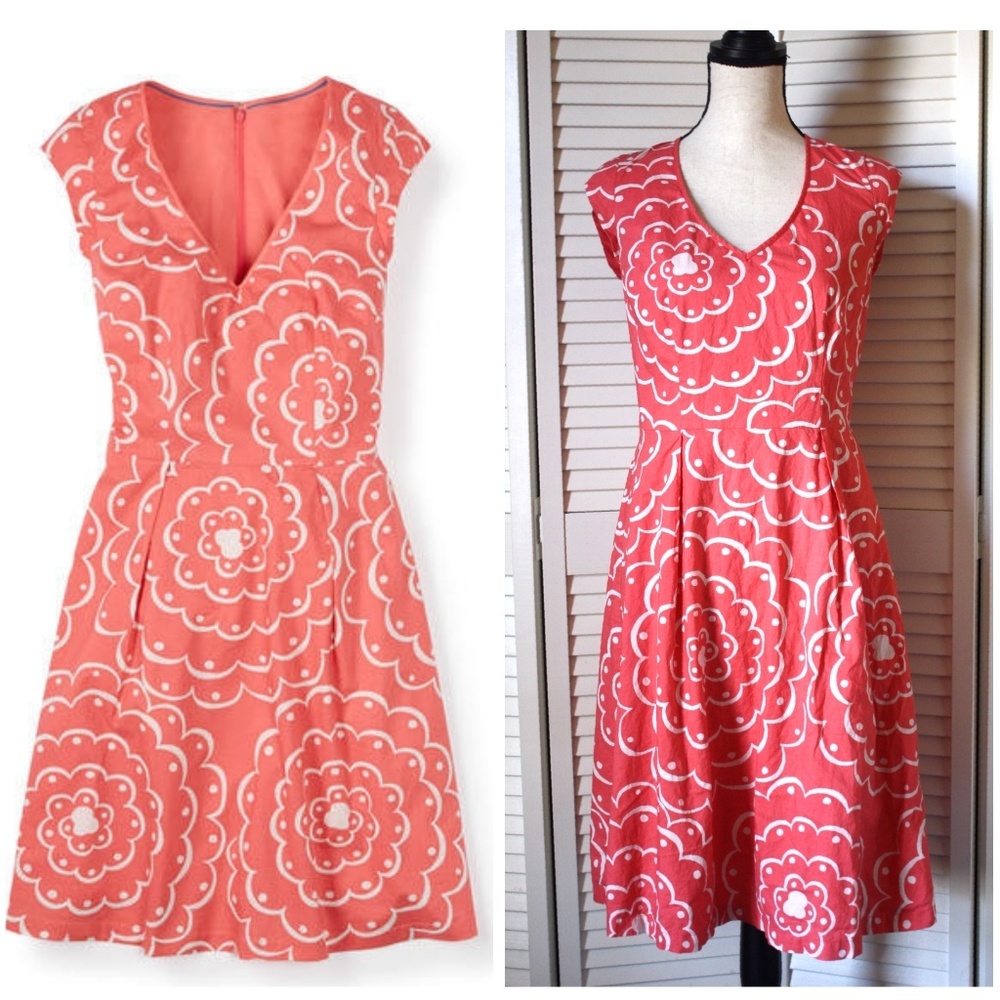 Boden Printed Spring Dress