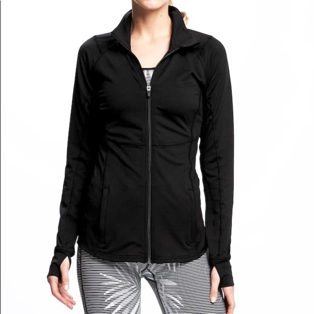 NWT Old Navy Active Full-Zip Black Jacket XS