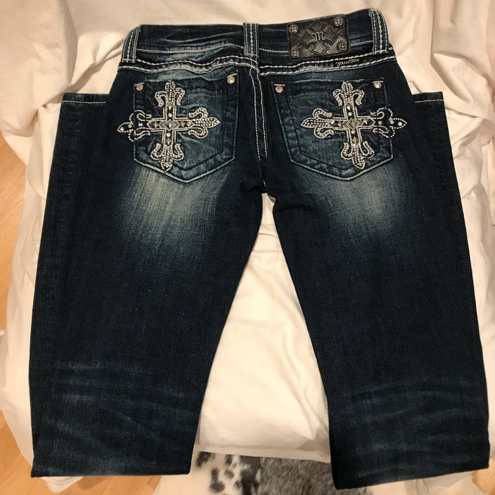 Miss Me Dark Wash Boot Cut Jeans