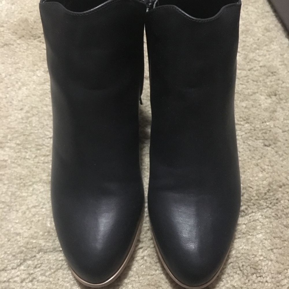 Black Modcloth booties, never worn.