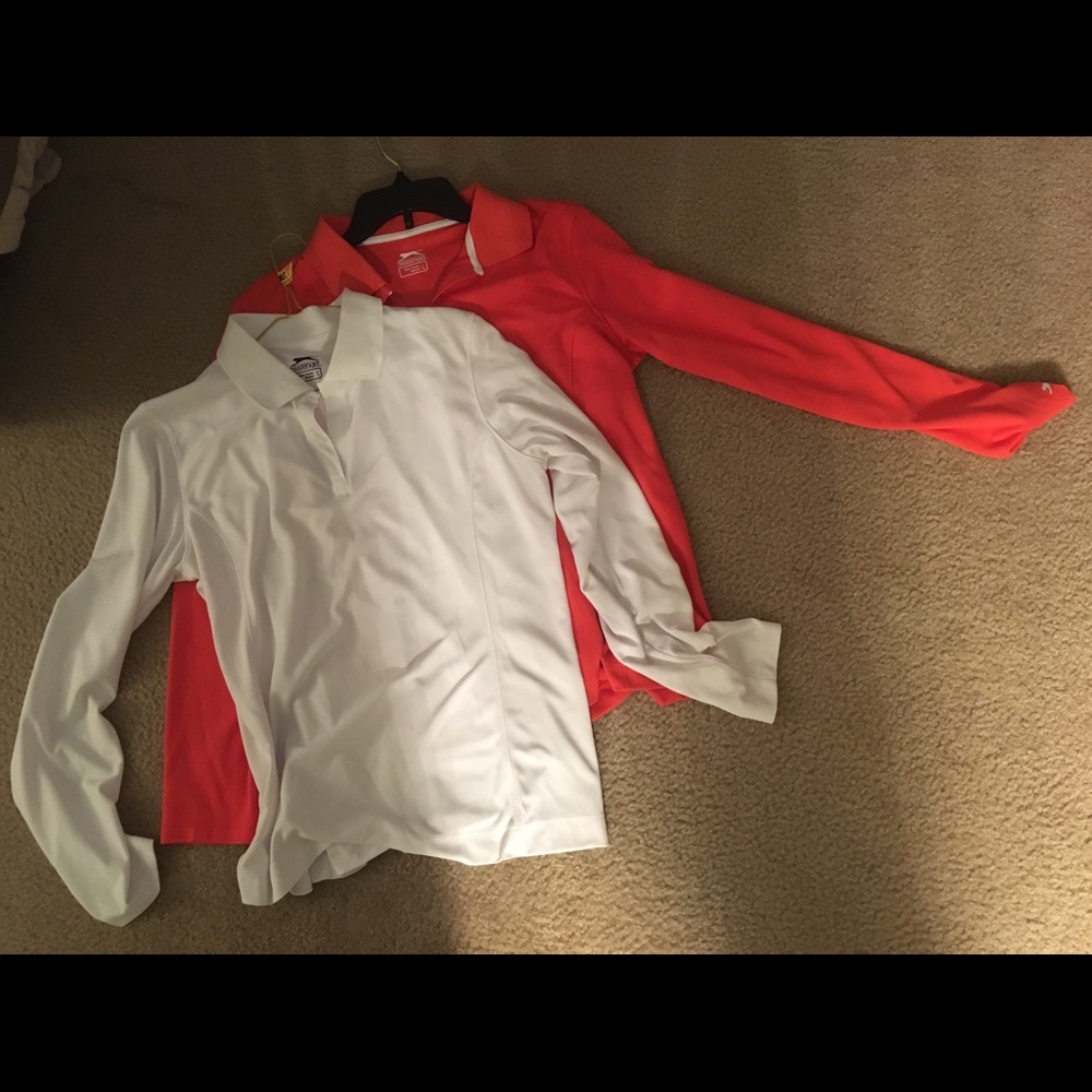 Two Slazenger golf/sport shirts