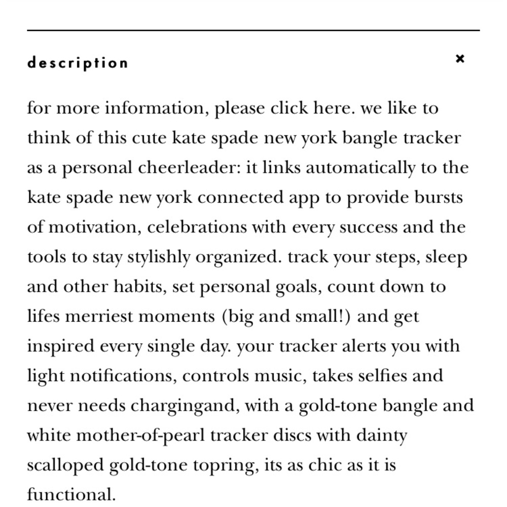 ✨1 HR SALE Kate Spade Activity Tracker Bracelet - Picture 8 of 8