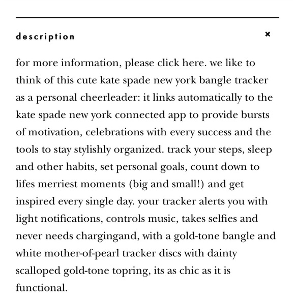 ✨1 HR SALE Kate Spade Activity Tracker Bracelet - Picture 8 of 8