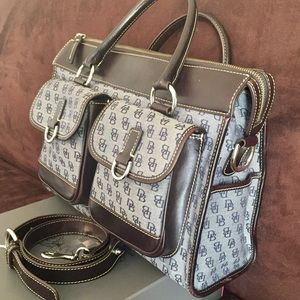 Authentic Dooney & Bourke Double Pocket Tote