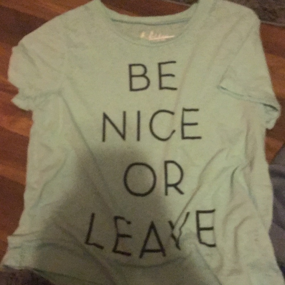 Be nice or leave