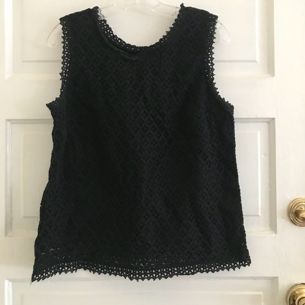 Target Black Lace Sleeveless Top