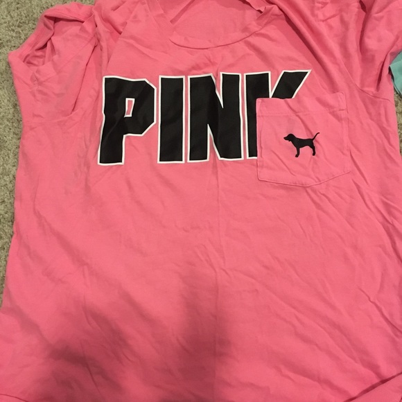 *LOT* 2 Victoria Secret PINK shirts & 2 leggings - Picture 3 of 8