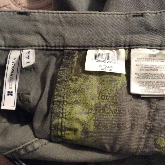 BCBGMaxAzria Green denim-like pants - Picture 4 of 4