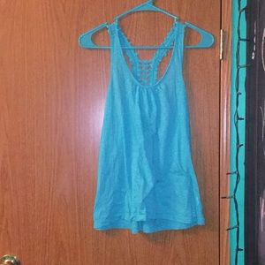 L.e.i teal tank top