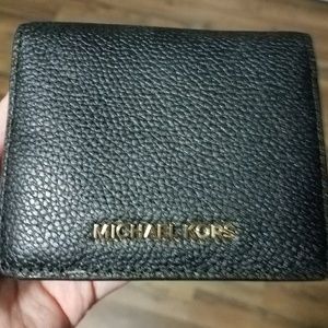 NWT Michael Kors Black Mercer Carryall Card Case