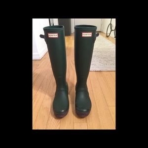 Hunter Original Contrast Rain Boots Tall W SIZE 8