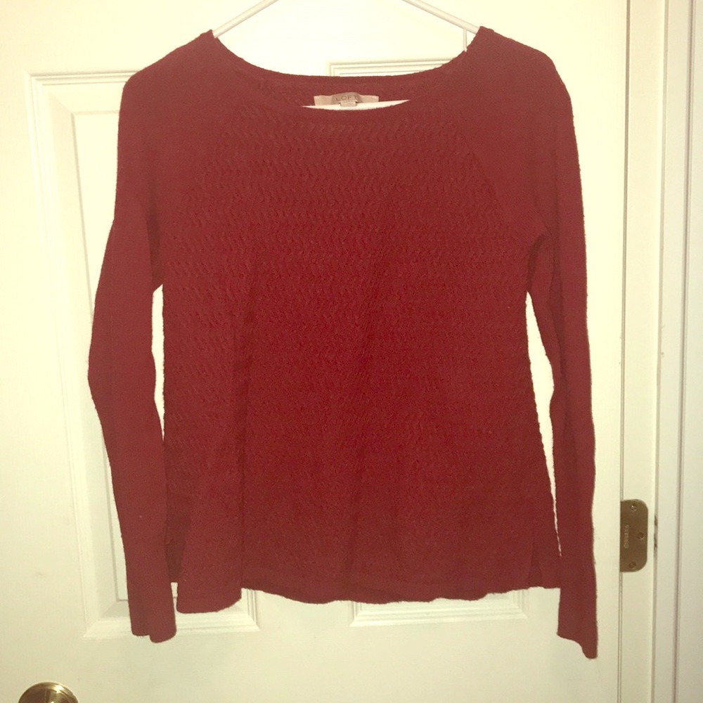 Loft red sweater