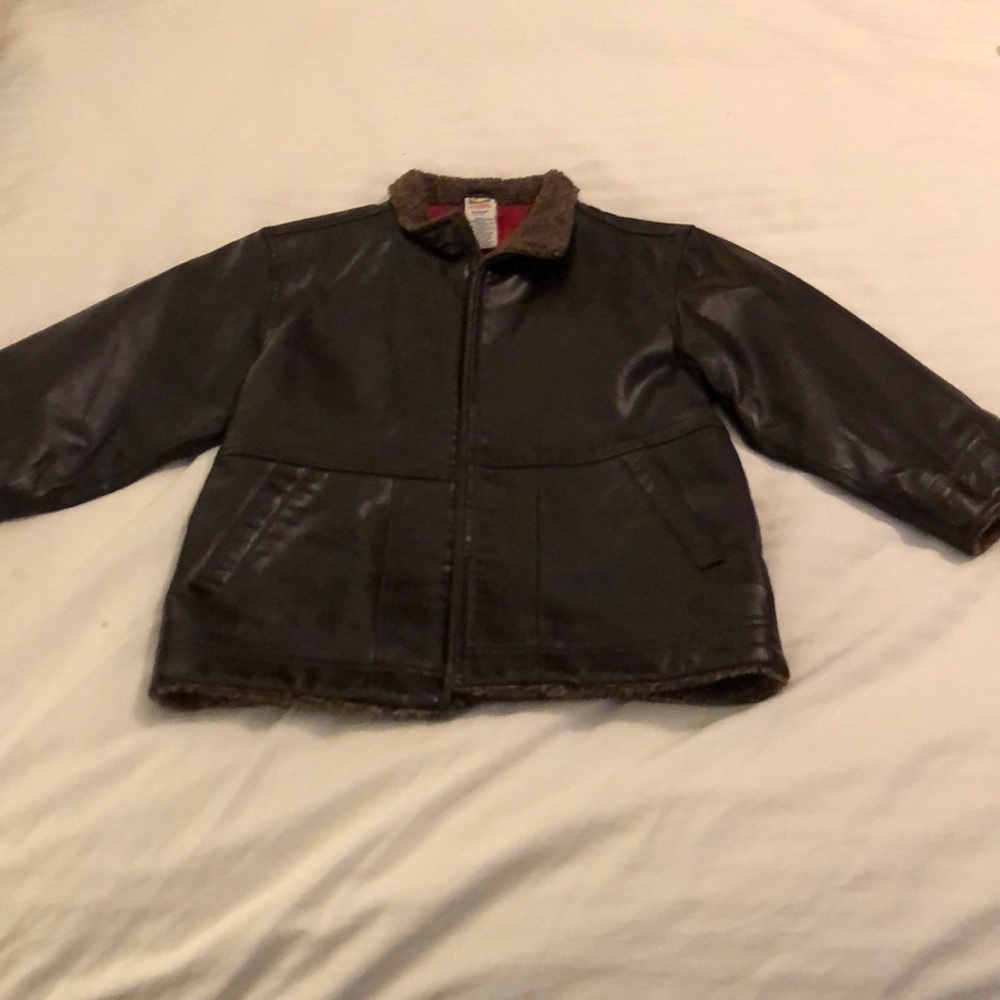 ✨Perfect for Holidays! ✨Gymboree Leather Jacket - Picture 3 of 4