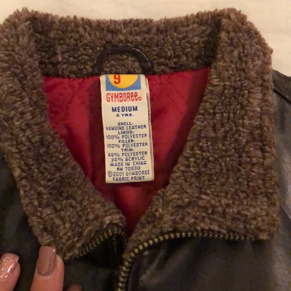 ✨Perfect for Holidays! ✨Gymboree Leather Jacket - Picture 4 of 4