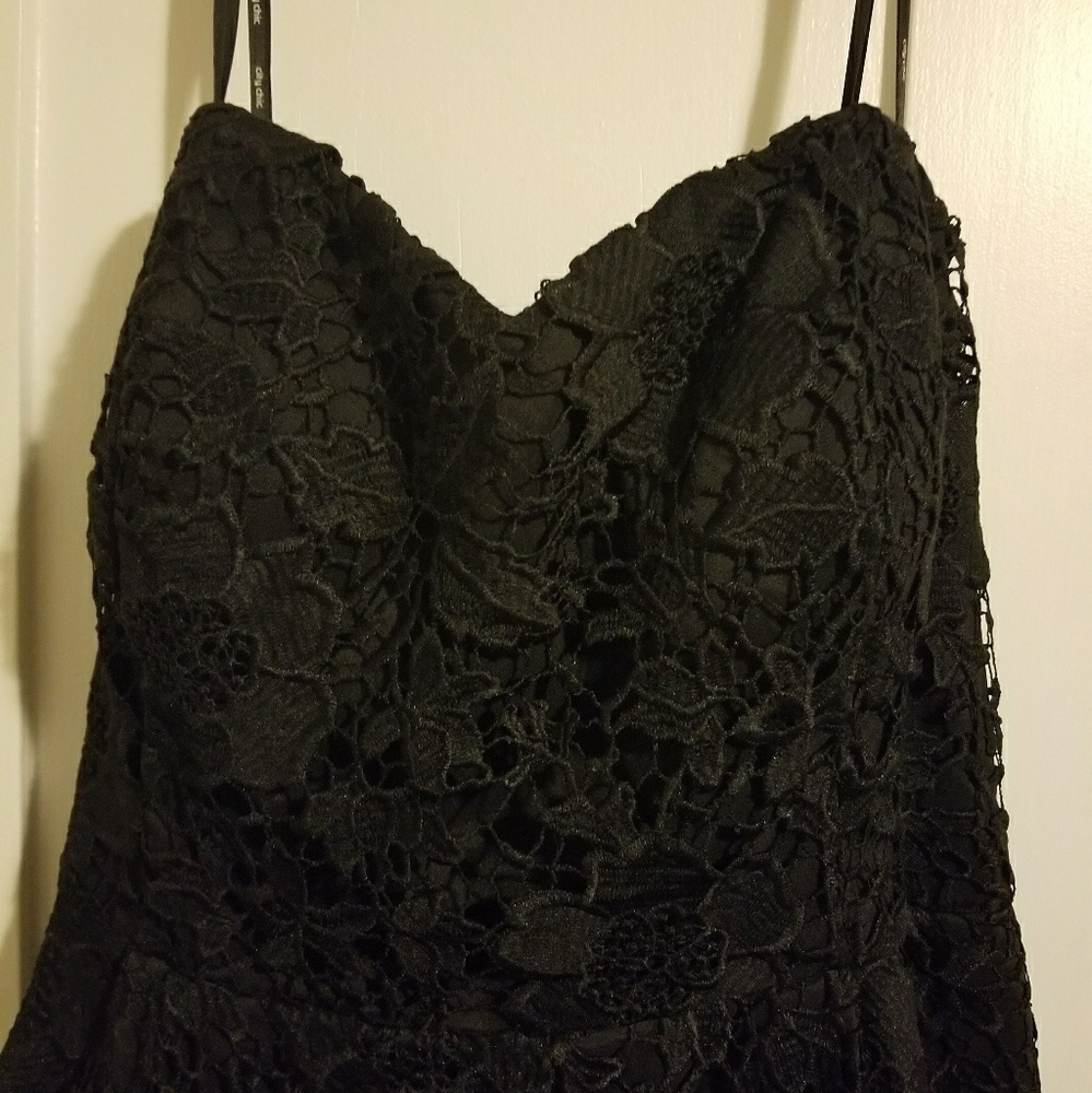 City Chic Clara Lace Fit and Flare Dress - Picture 2 of 3