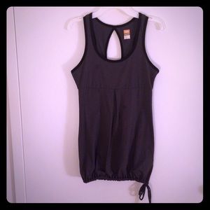 Lucy Activewear Gray Workout Top Keyhole Back