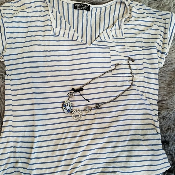 Knit Blouse with Stripes - Picture 2 of 2