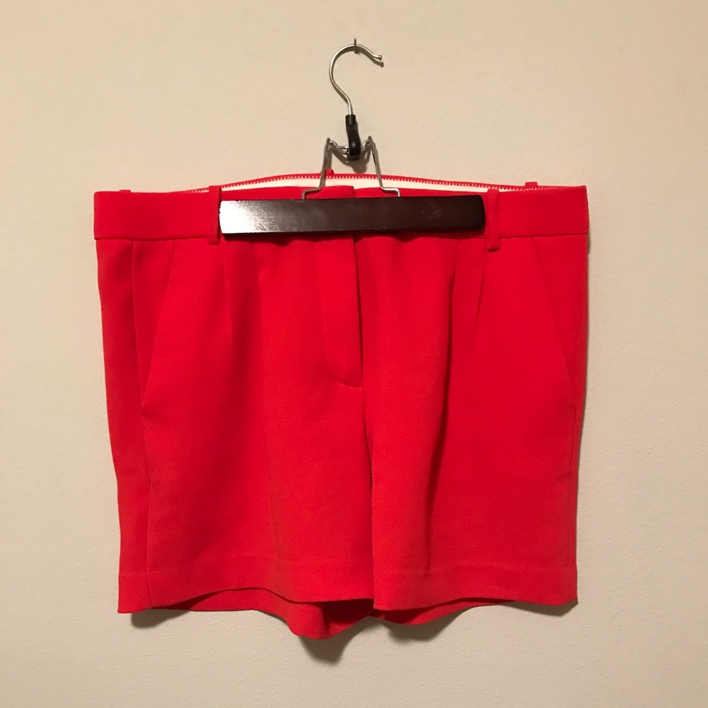 J. Crew Red Crepe Shorts