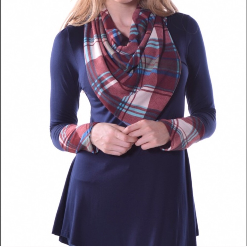 Long sleeve tunic+infinity scarf🧣