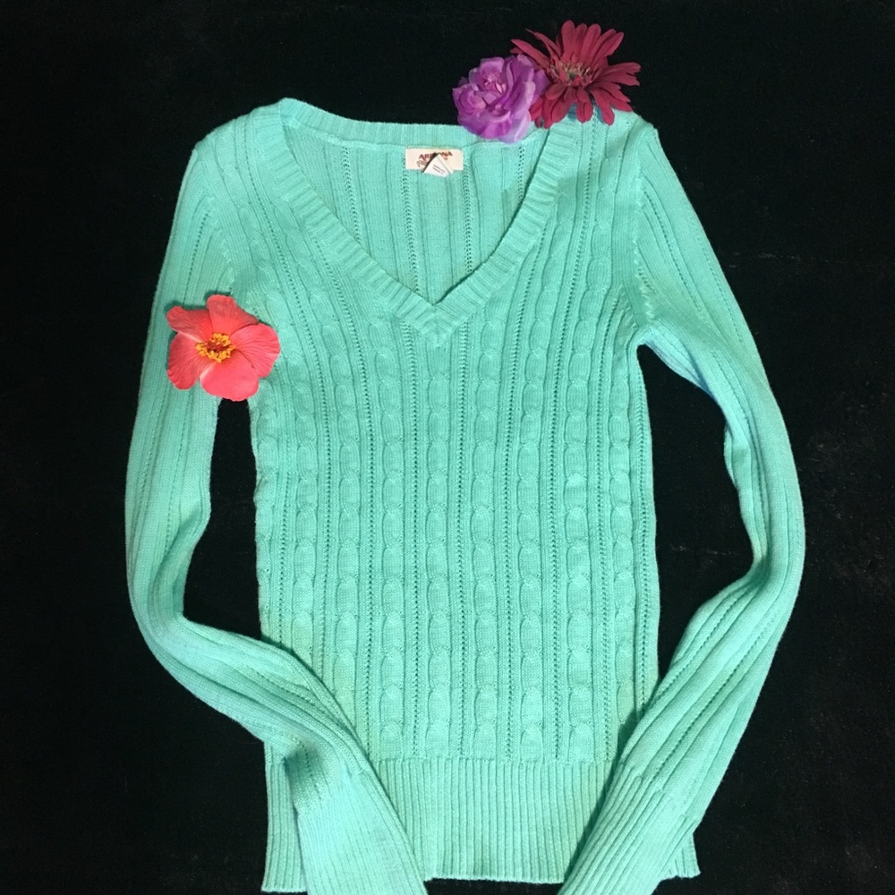 Mint colored sweater!