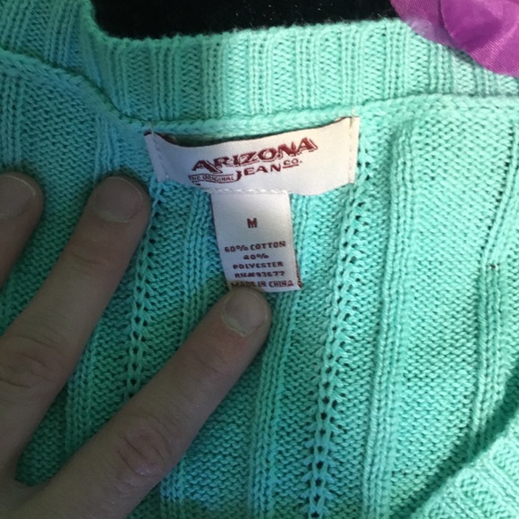 Mint colored sweater! - Picture 4 of 4