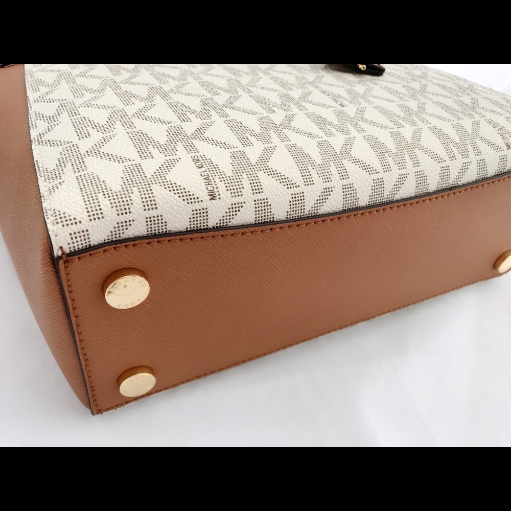 Michael Kors Hamilton large Satchel Vanilla brown - Picture 7 of 8